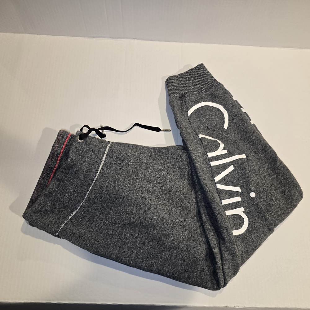 Calvin Klein Gray Logo Sweatpants